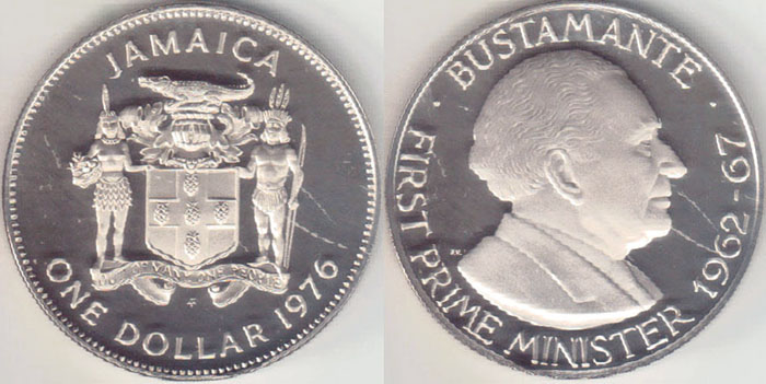 1976 Jamaica $1 (Proof) A002836